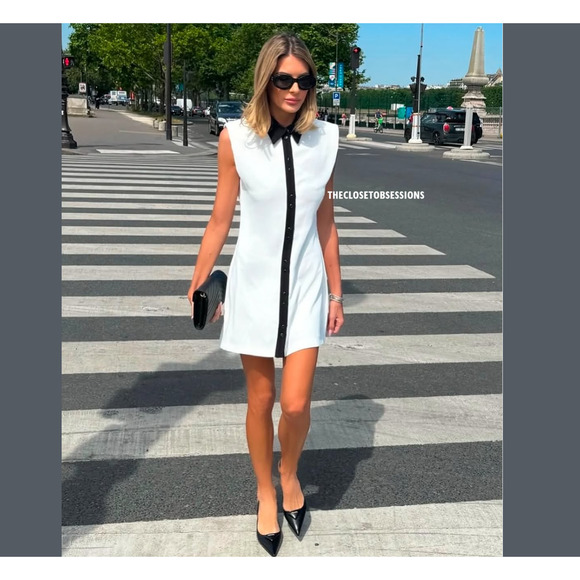 ZARA BLOGGER FAVE!!! Sleeveless Mini Dress NWT - Picture 14 of 16